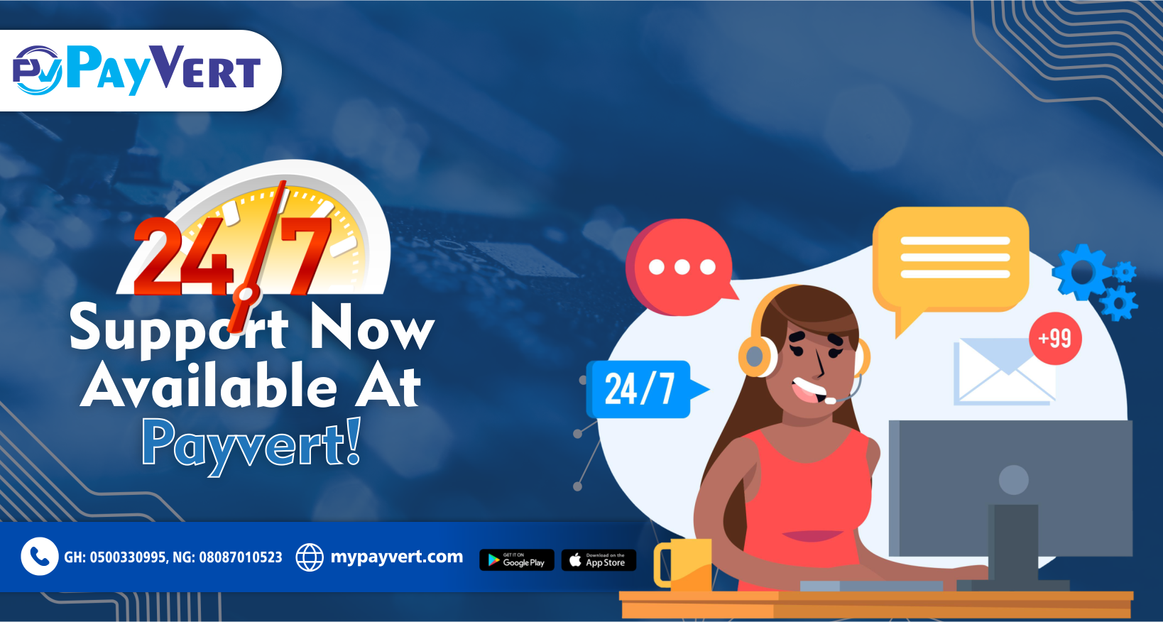 24/7 customer support system!